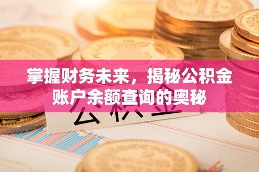 莱城掌握财务未来，揭秘公积金账户余额查询的奥秘