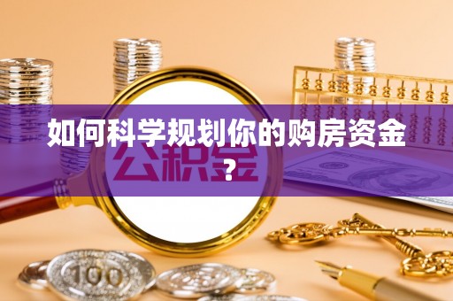 莱城如何科学规划你的购房资金？