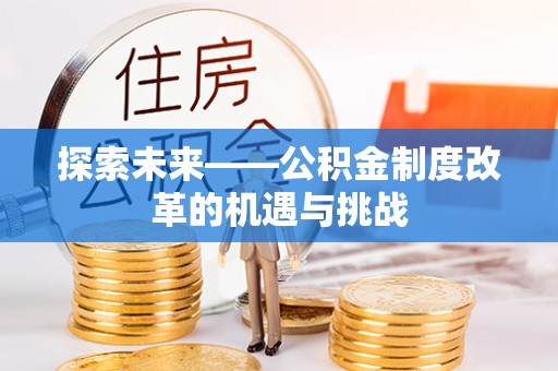 莱城探索未来——公积金制度改革的机遇与挑战