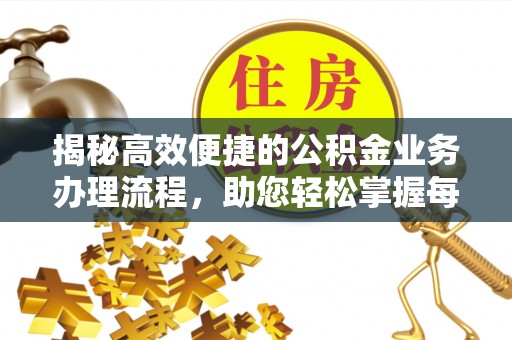 莱城揭秘高效便捷的公积金业务办理流程，助您轻松掌握每一步
