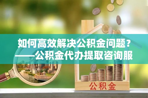 莱城如何高效解决公积金问题？——公积金代办提取咨询服务指南