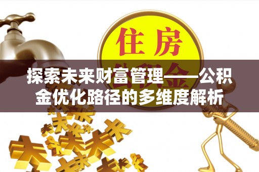 莱城探索未来财富管理——公积金优化路径的多维度解析