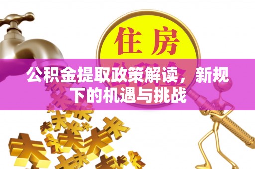 莱城公积金提取政策解读，新规下的机遇与挑战
