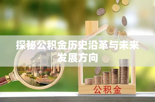 莱城探秘公积金历史沿革与未来发展方向