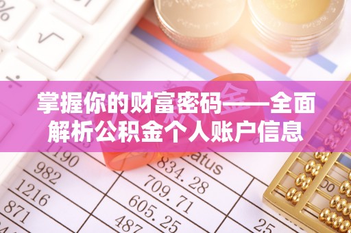 莱城掌握你的财富密码——全面解析公积金个人账户信息