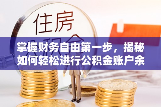 莱城掌握财务自由第一步，揭秘如何轻松进行公积金账户余额查询