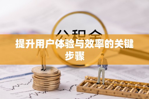莱城提升用户体验与效率的关键步骤