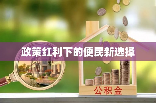 莱城政策红利下的便民新选择