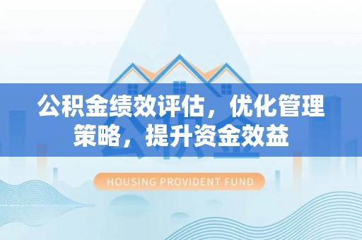 莱城公积金绩效评估，优化管理策略，提升资金效益