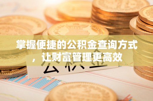 莱城掌握便捷的公积金查询方式，让财富管理更高效