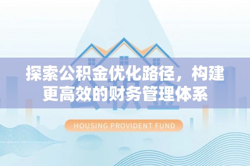 莱城探索公积金优化路径，构建更高效的财务管理体系