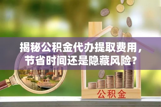 莱城揭秘公积金代办提取费用，节省时间还是隐藏风险？