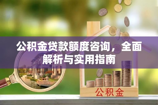 莱城公积金贷款额度咨询，全面解析与实用指南