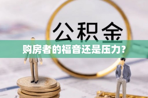 莱城购房者的福音还是压力？